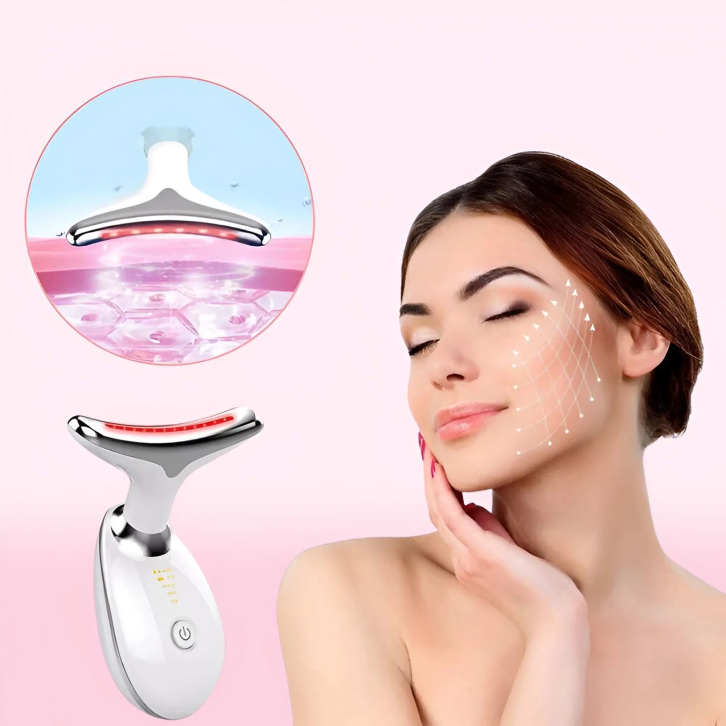 Anti Aging Red Light Therapy And Electric Face Lift Massager