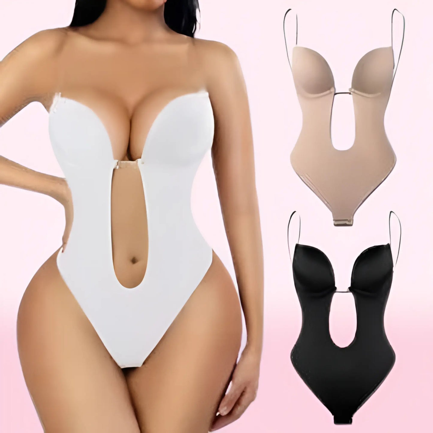 Backless Deep V Fajas Body Shaper